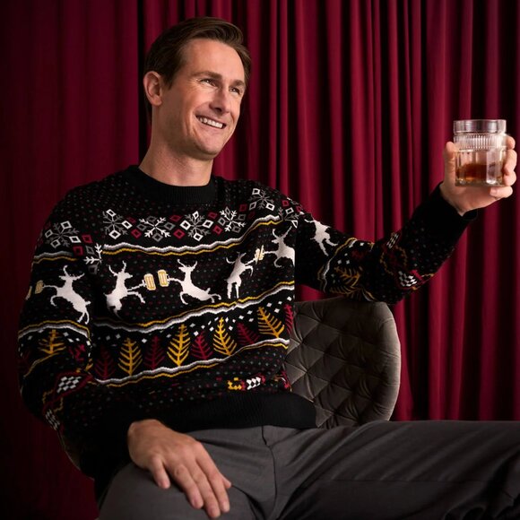 Tipsy Elves - Men's Caribrew Ugly Christmas Sweater - Picture 4 of 12